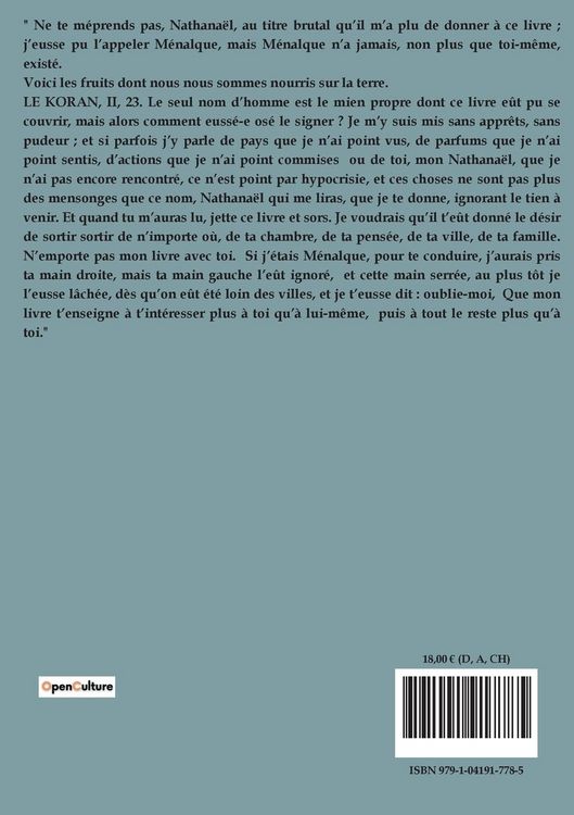 Produktbild: Les Nourritures Terrestres