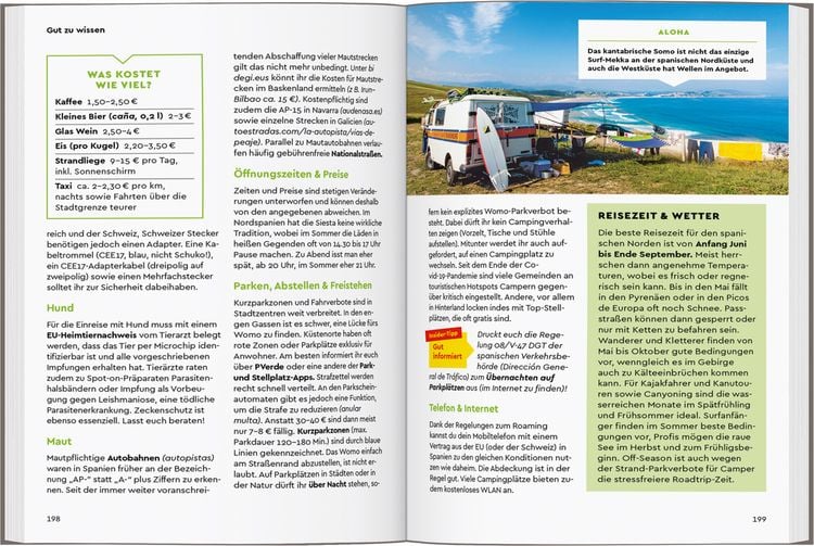 Produktbild: MARCO POLO Camper Guide Nordspanien: Atlantikk&uuml;ste & Pyren&auml;en