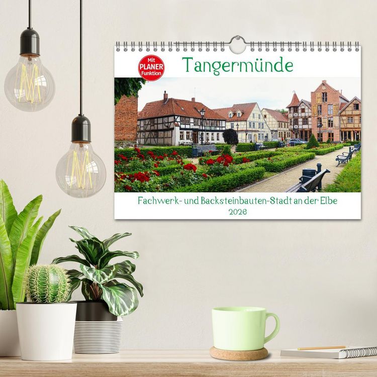 Produktbild: Tangerm&uuml;nde - Fachwerk- und Backsteinbauten-Stadt an der Elbe (Wandkalender 2026 DIN A4 quer), CALVENDO Monatskalender
