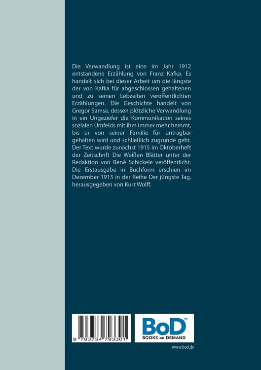 Produktbild: Die Verwandlung