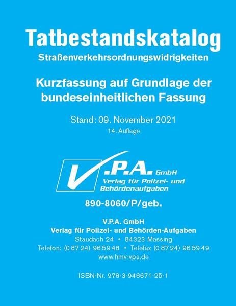 Produktbild: Bundeseinheitlicher Tatbestandskatalog Polizeifassung, gebunden