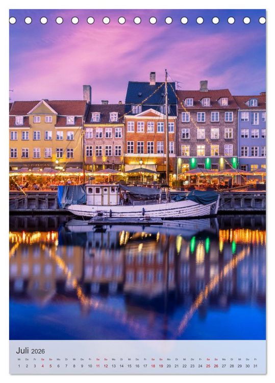 Produktbild: KOPENHAGEN Idylle und Historie (Tischkalender 2026 DIN A5 hoch), CALVENDO Monatskalender