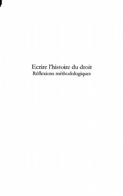 Produktbild: Ecrire l'histoire du droit
