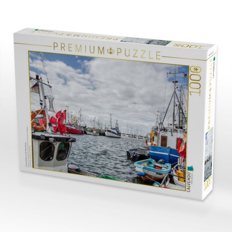 Produktbild: CALVENDO Puzzle Fischereih&auml;fen an der Ostseek&uuml;ste | 1000 Teile Lege-Gr&ouml;&szlig;e 64x48cm Foto-Puzzle f&uuml;r gl&uuml;ckliche Stunden