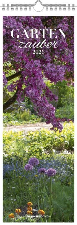Bild vom Artikel Gartenzauber 2026 - Streifenkalender 15x42 cm - mit viel Platz für Eintragungen - Gärten - Bildkalender - Wandplaner - Gartenkalender vom Autor Alpha Edition