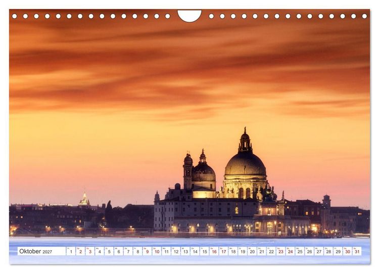 Produktbild: Venedig und Burano - Lagunenstadt und bunte H&auml;user (Wandkalender 2027 DIN A4 quer), CALVENDO Monatskalender