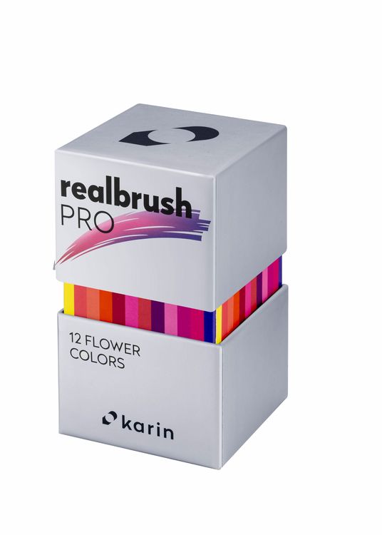 Produktbild: KARIN Marker Realbrush PRO Flower Colors, 12er Pinsel Set