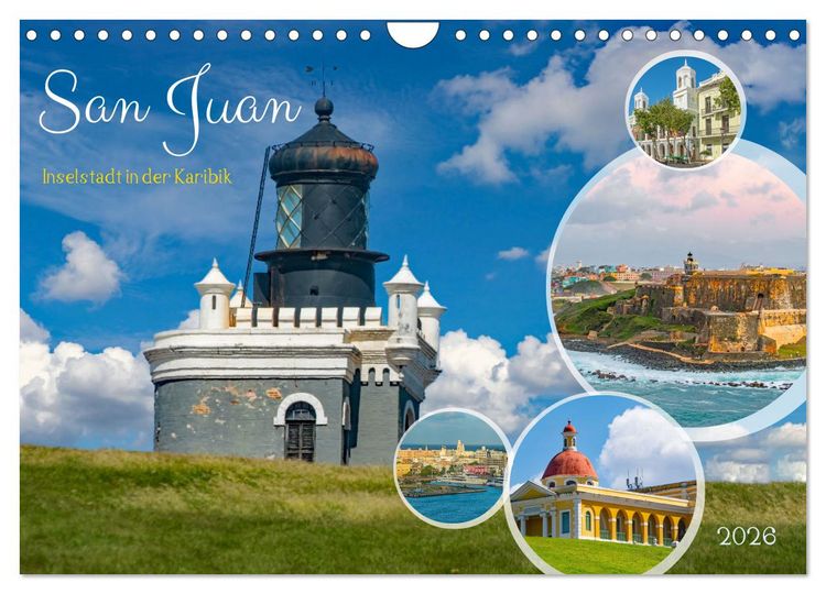 Produktbild: San Juan - Inselstadt in der Karibik (Wandkalender 2026 DIN A4 quer), CALVENDO Monatskalender