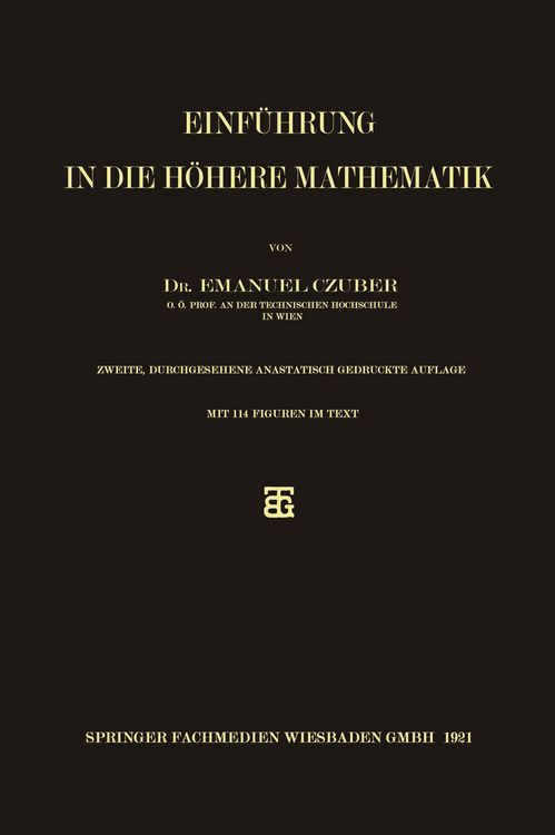 Produktbild: Einf&uuml;hrung in die h&ouml;here Mathematik
