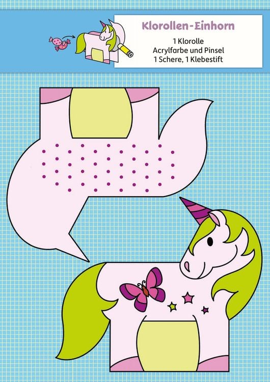 Produktbild: Lass uns basteln &ndash; Bastelbuch ab 5 Jahre &ndash; Einh&ouml;rner