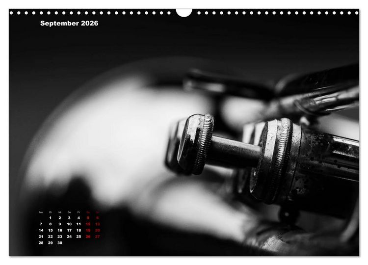 Produktbild: Trompete - Close up (Wandkalender 2026 DIN A3 quer), CALVENDO Monatskalender