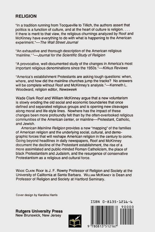 Produktbild: American Mainline Religion