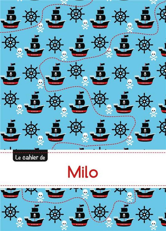 Produktbild: Cahier milo seyes,96p,a5 pirates