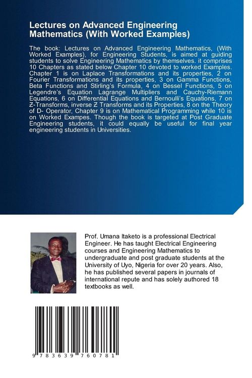 Produktbild: Lectures on Advanced Engineering Mathematics (With Worked Examples)