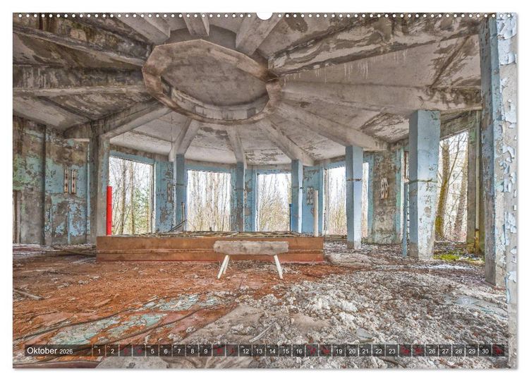Produktbild: Tschernobyl - Die Sperrzone um das Atomkraftwerk (Wandkalender 2026 DIN A2 quer), CALVENDO Monatskalender