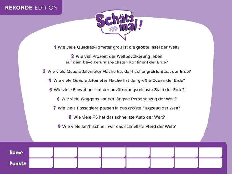Produktbild: Sch&auml;tz mal! Rekorde Edition