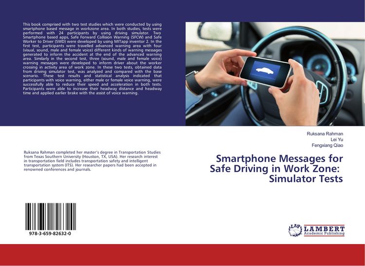 Produktbild: Smartphone Messages for Safe Driving in Work Zone: Simulator Tests