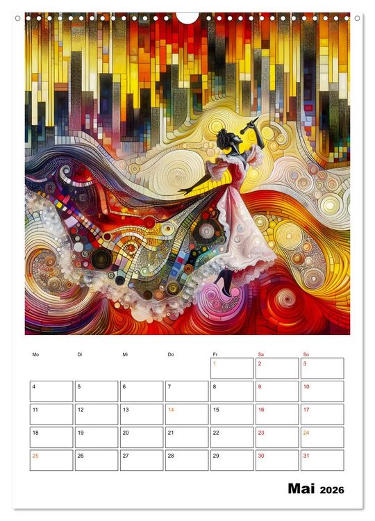 Produktbild: Taktvoll &ndash; Rhythmische Eleganz (Wandkalender 2026 DIN A3 hoch), CALVENDO Monatskalender