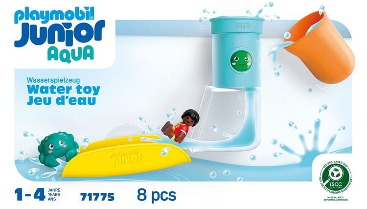 Produktbild: PLAYMOBIL 71775 JUNIOR AQUA: Wasserfalltank mit Rutsche