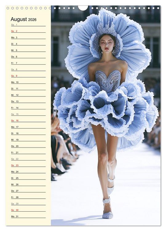 Produktbild: Bl&uuml;tenzauber. High Fashion auf dem Catwalk (Wandkalender 2026 DIN A3 hoch), CALVENDO Monatskalender
