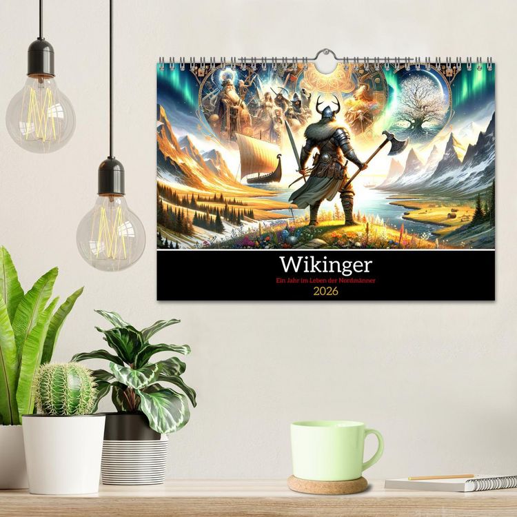 Produktbild: Wikinger - Ein Jahr im Leben der Nordm&auml;nner (Wandkalender 2026 DIN A4 quer), CALVENDO Monatskalender