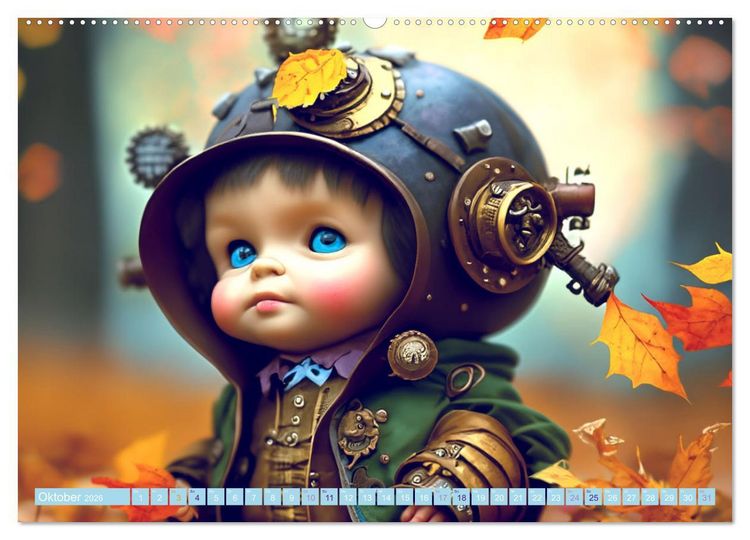 Produktbild: Kleine Steampunk Stars (hochwertiger Premium Wandkalender 2026 DIN A2 quer), Kunstdruck in Hochglanz