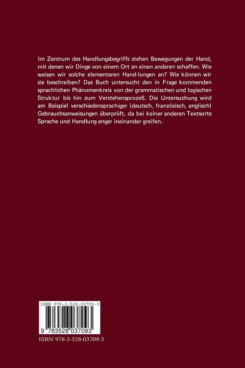Produktbild: Sprache und Handlung