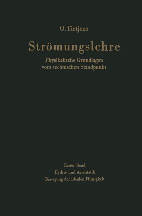 Produktbild: Str&ouml;mungslehre Physikalische Grundlagen vom technischen Standpunkt