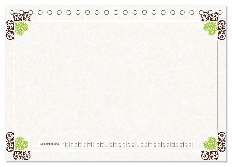 Produktbild: Bastelkalender Nostalgie-Rahmen 2026 (Tischkalender 2026 DIN A5 quer), CALVENDO Monatskalender