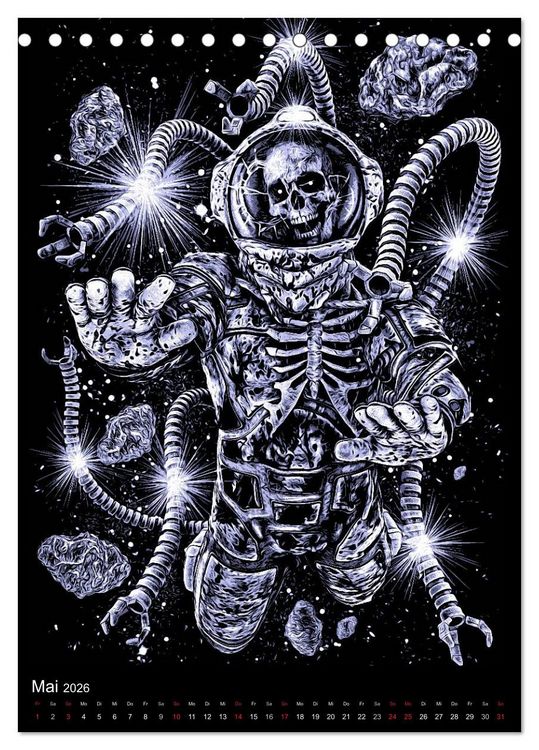 Produktbild: BLOODBOY/DARK ILLUSTRATION (Tischkalender 2026 DIN A5 hoch), CALVENDO Monatskalender