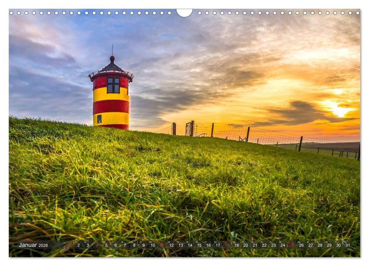 Produktbild: Farbspiele im Licht der Sonne (Wandkalender 2026 DIN A3 quer), CALVENDO Monatskalender