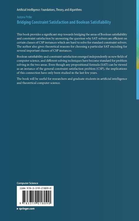Produktbild: Bridging Constraint Satisfaction and Boolean Satisfiability