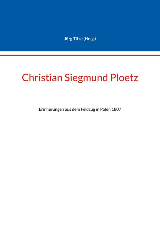 Produktbild: Christian Siegmund Ploetz