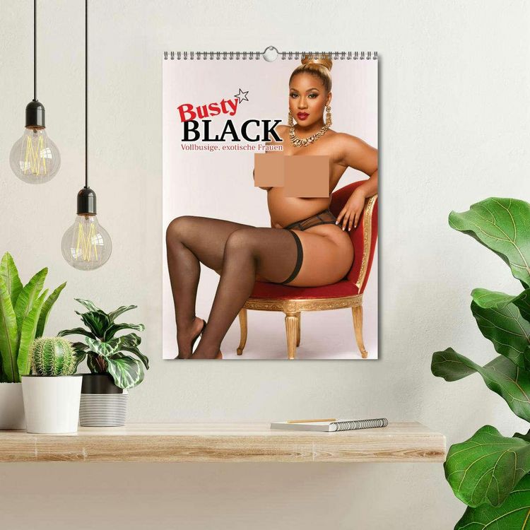 Produktbild: Busty Black - Vollbusige, exotische Frauen (Wandkalender 2026 DIN A3 hoch), CALVENDO Monatskalender