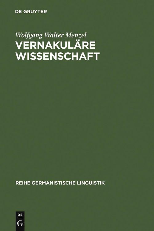 Produktbild: Vernakul&auml;re Wissenschaft