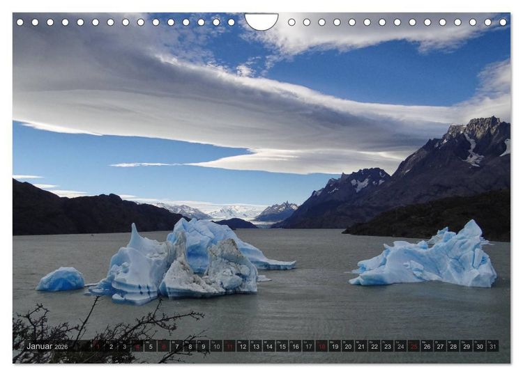 Produktbild: Argentinien und Chile - vom Regenwald bis Feuerland (Wandkalender 2026 DIN A4 quer), CALVENDO Monatskalender