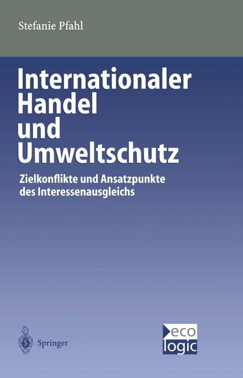 Produktbild: Internationaler Handel und Umweltschutz