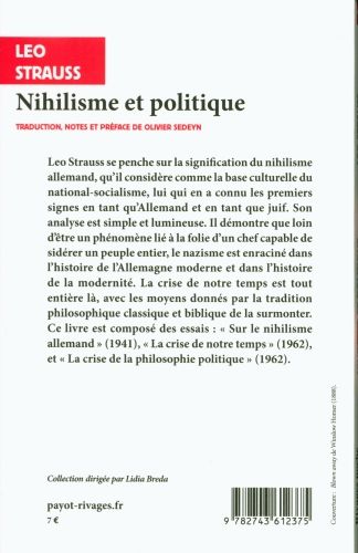 Produktbild: Nihilisme et politique