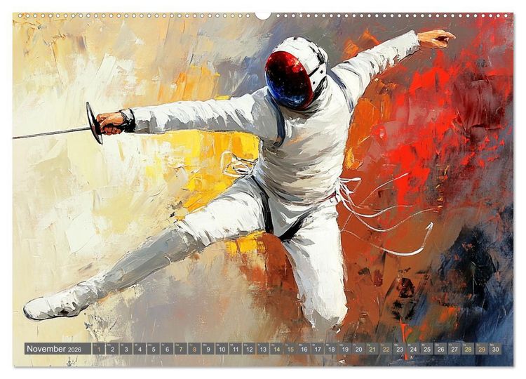 Produktbild: Kunst des Sports (Wandkalender 2026 DIN A2 quer), CALVENDO Monatskalender