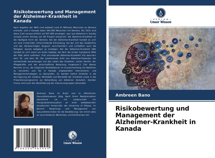 Produktbild: Risikobewertung und Management der Alzheimer-Krankheit in Kanada