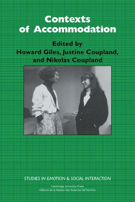 Produktbild: Contexts of Accommodation