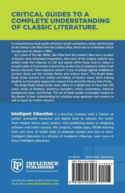 Produktbild: Study Guide to One Flew Over the Cuckoo's Nest by Ken Kesey
