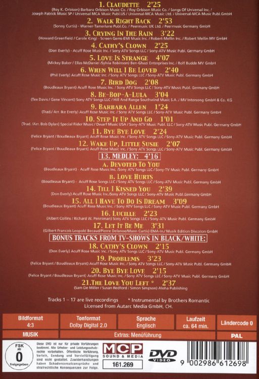 Produktbild: The Everly Brothers - Greatest Hits/Bye Bye Love