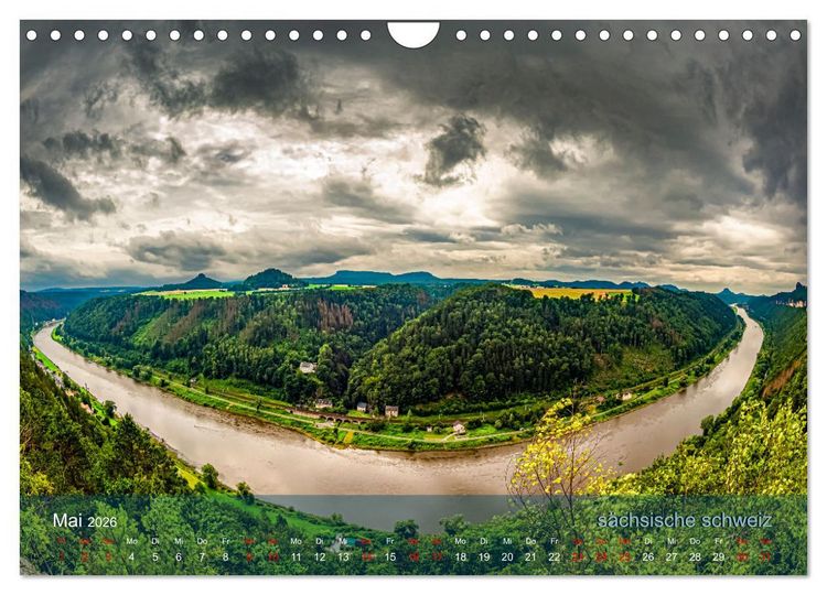 Produktbild: der elbestrom landschaft (Wandkalender 2026 DIN A4 quer), CALVENDO Monatskalender