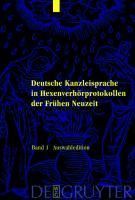 Produktbild: Deutsche Kanzleisprache in Hexenverh&ouml;rprotokollen der Fr&uuml;hen Neuzeit