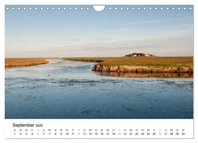 Produktbild: Hallig Hooge - zwischen Himmel und Erde (Wandkalender 2026 DIN A4 quer), CALVENDO Monatskalender