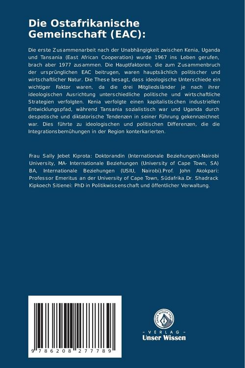 Produktbild: Die Ostafrikanische Gemeinschaft (EAC):