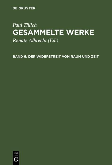 Produktbild: Der Widerstreit von Raum und Zeit