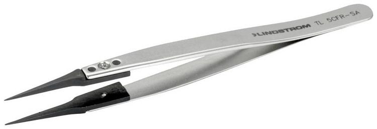 Produktbild: Lindstr&ouml;m TL 5CFR-SA ESD Pinzette 5CF Spitz 130mm