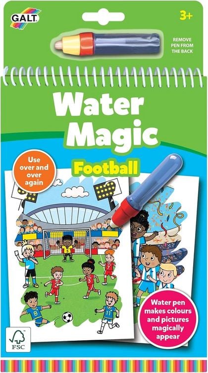 Produktbild: Jumbo 1150400353 - Galt, Water Magic Football inkl. Wassersift, magisches Fu&szlig;ball-Malbuch